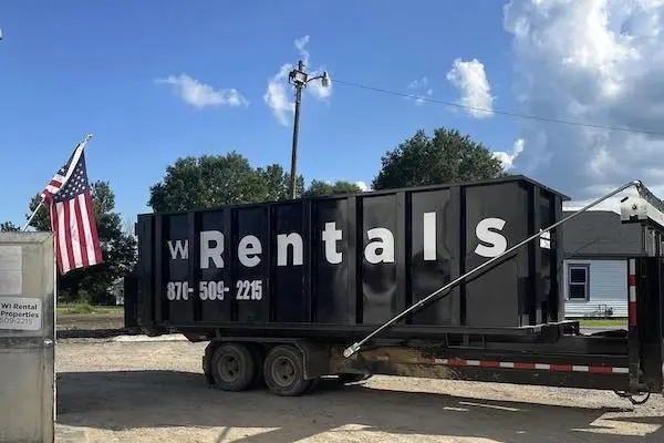 40 yard dumpster rental — WI Rentals Stuttgart, Arkansas WI Rentals 40 yard roll-off dumpster