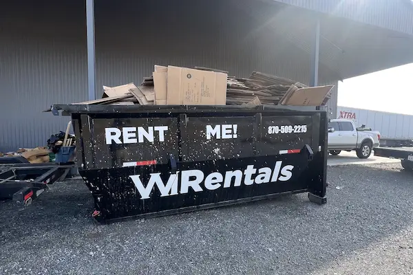 Roll-off dumpster rental in Stuttgart, Arkansas WI Rentals roll-off dumpster available in Stuttgart, Arkansas